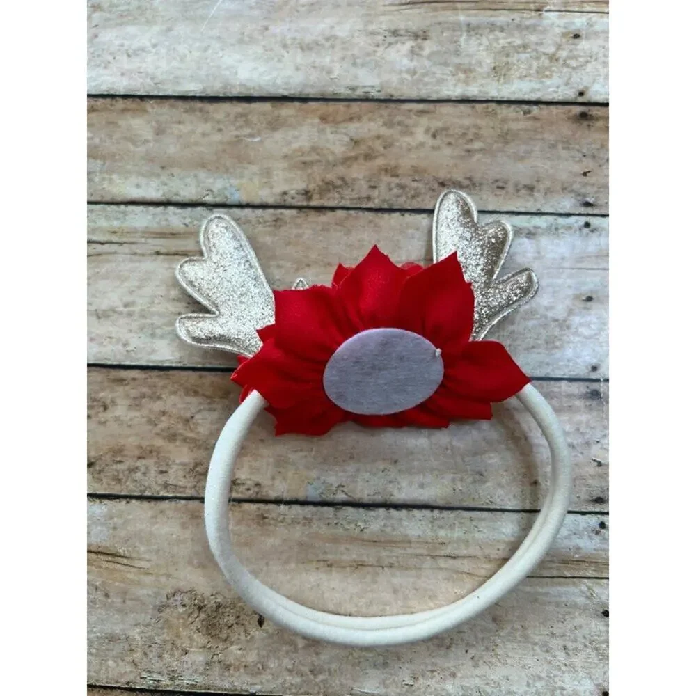 Reindeer Nylon Headband 0-12m